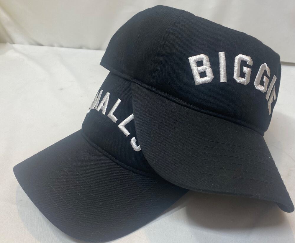 Biggie And Smalls Mad Engine Black Adjustable Adult And Child Snapback Hat Set